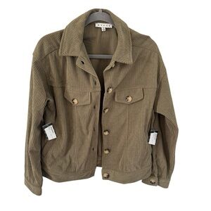 HYFVE NWT Olive Green Women's Corduroy Jacket Small